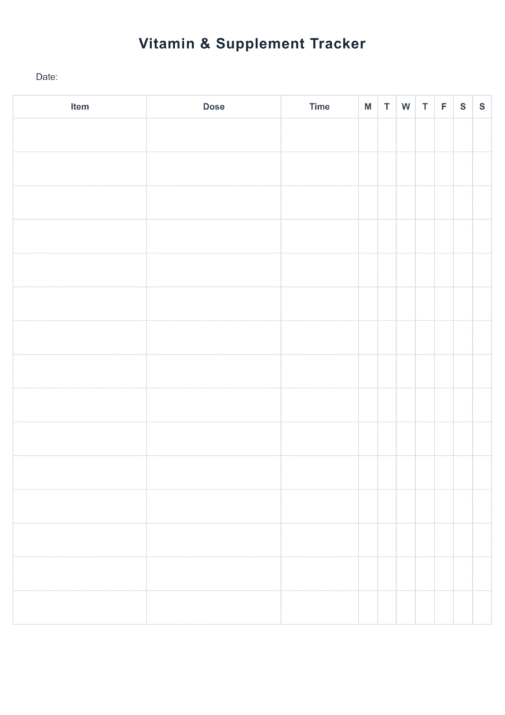 Daily Vitamin and Supplement Intake Tracker Printable Editable templates - nancyprintables.com-1