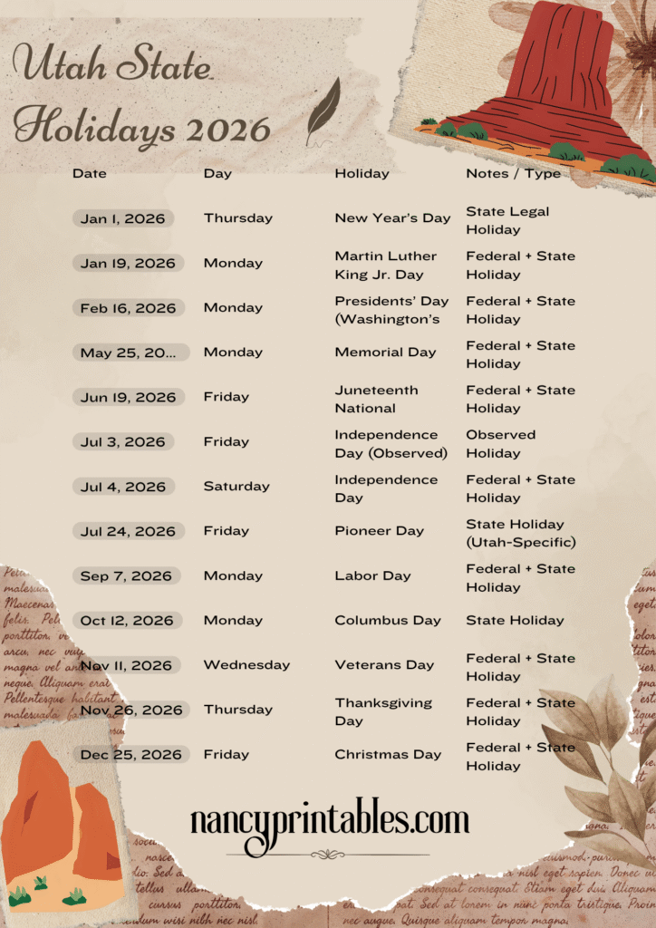 utah state holidays 2026 (3)